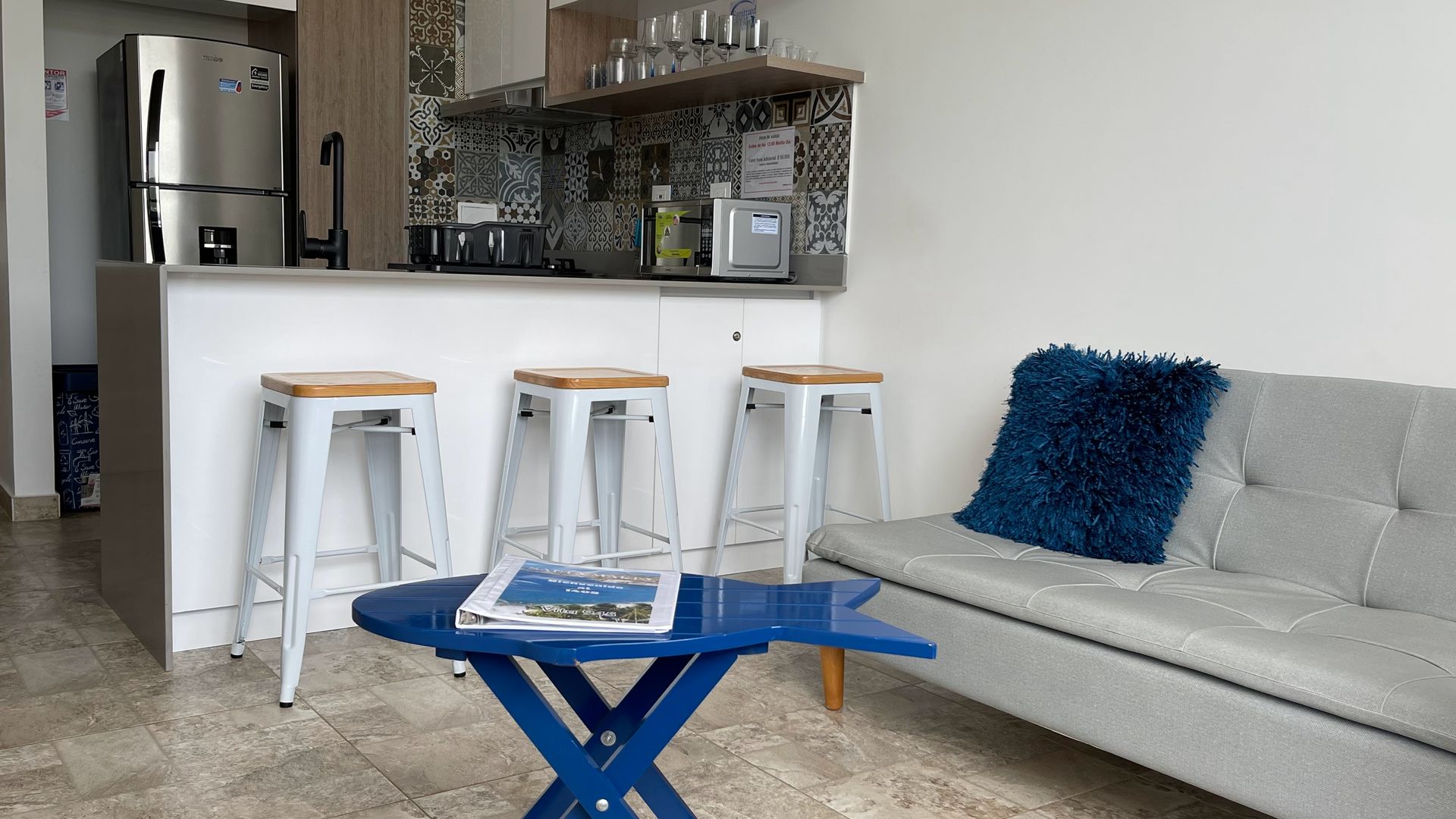 Apartment interior details for guests at an El Rodadero Santa Marta rental